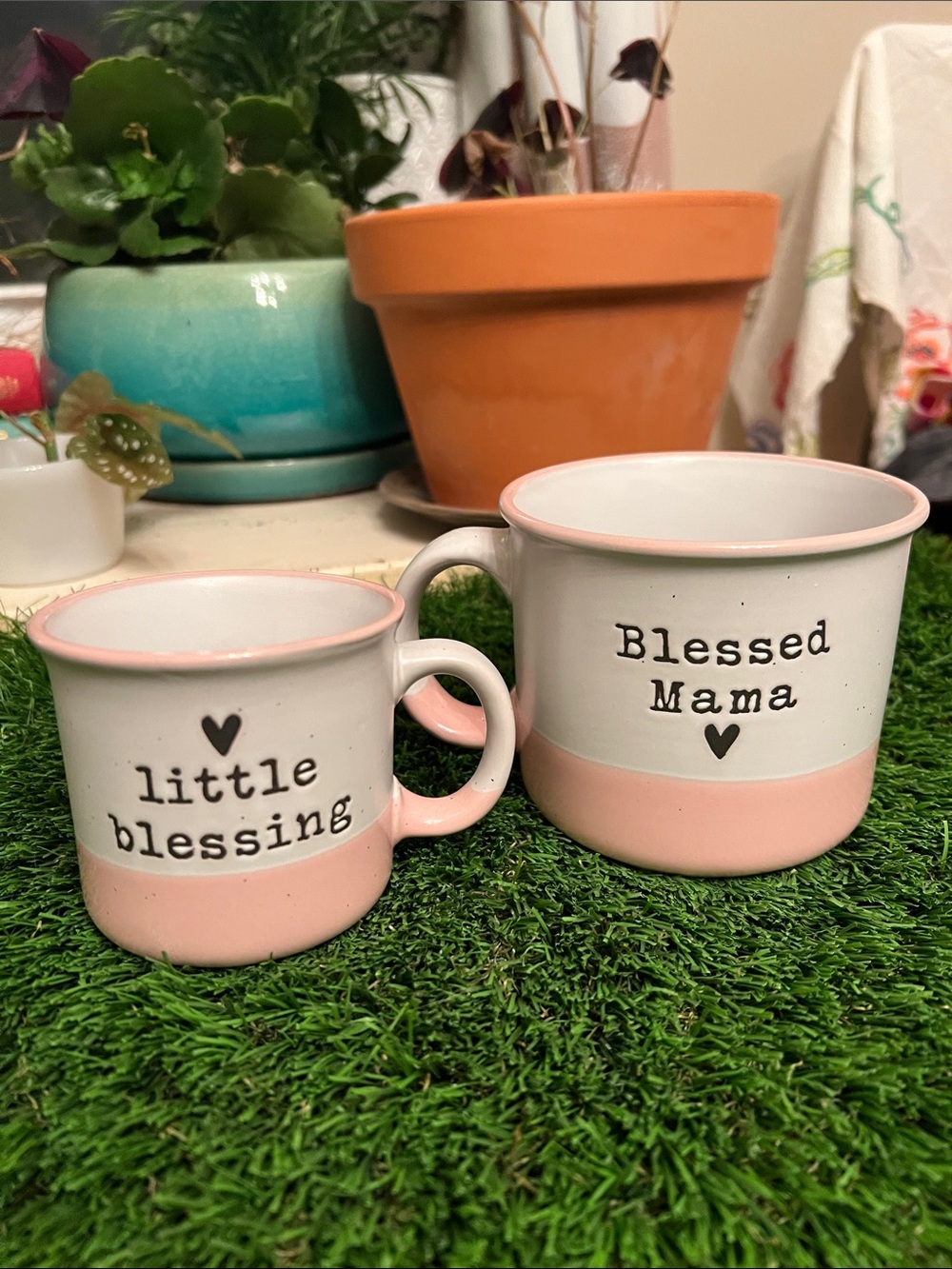 Sheffield Home Blessed Mama + Little Blessing Mugs - NWOT